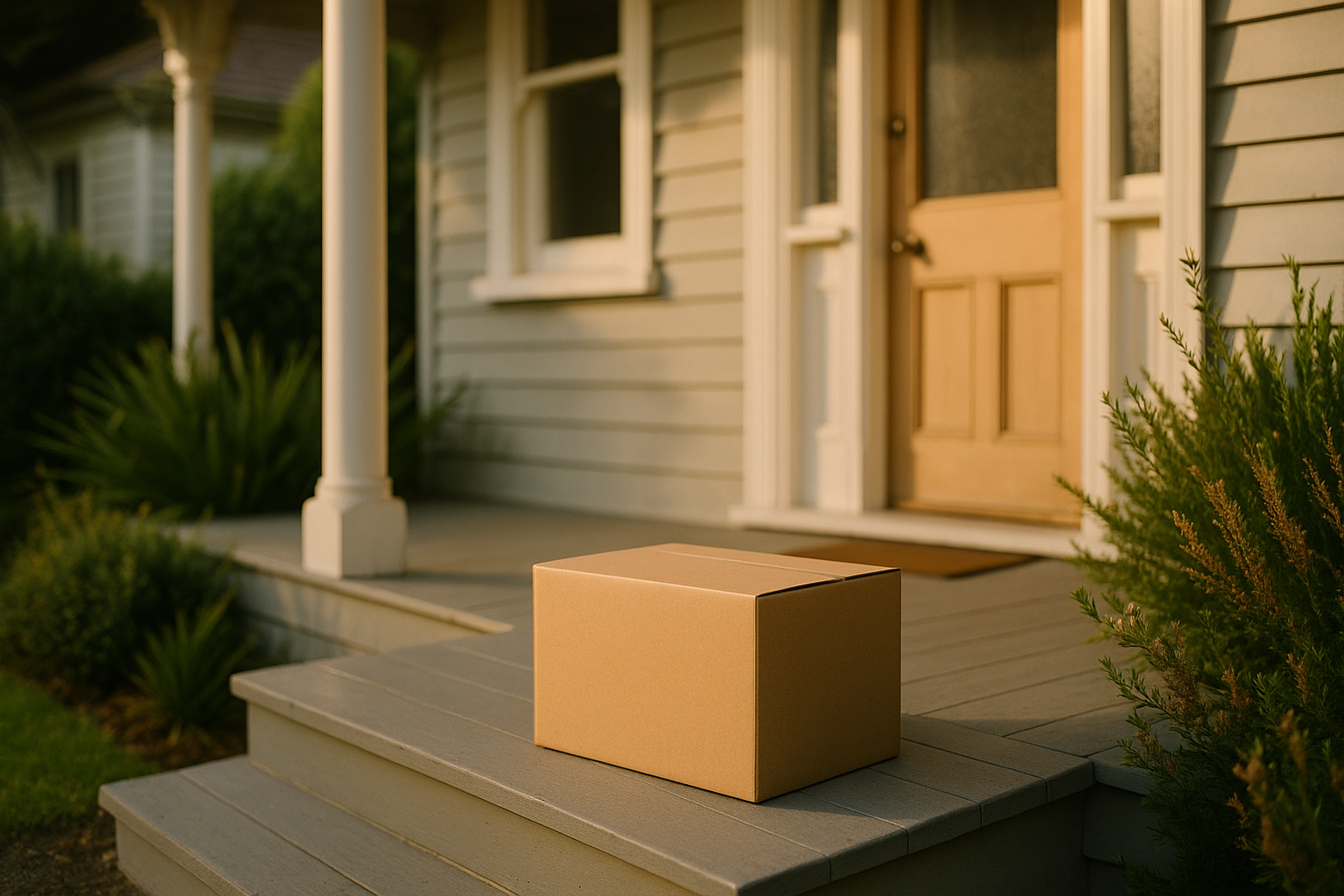 A refill parcel on the doorstep
