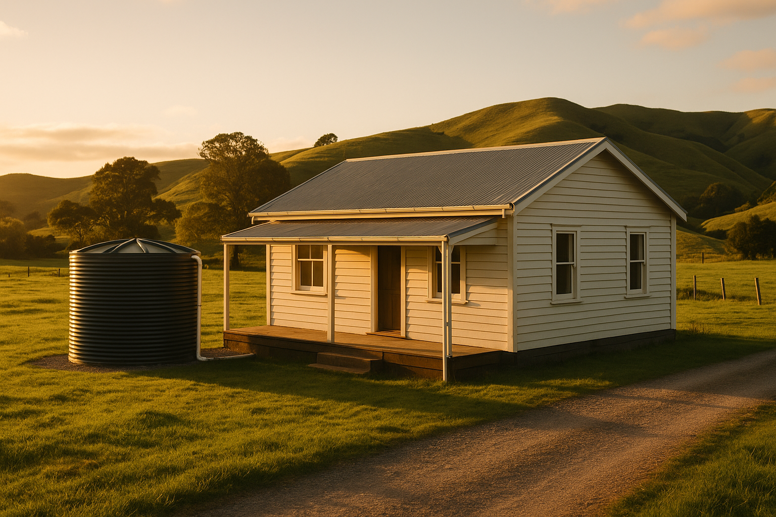 A rural rainwater tank