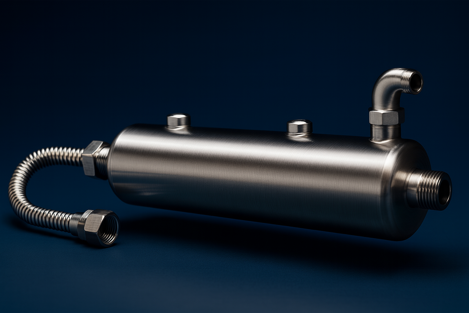 Tank system refill with UV lamp